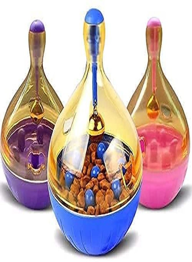 Pups&Pets لعبة كرة مكافآت القطط التفاعلية من Pups&Pets، لعبة ألغاز موزع طعام الحيوانات الأليفة، كرة تغذية بطيئة (لوني الخاص) قطعة واحدة - Image 3